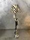 Table Lamp With Zebra Umbrella