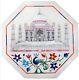 Taj Mahal Replica Inlay Work Coffee Table Top White Marble End Table 12 Inches
