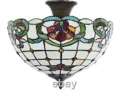 Tiffany Ceiling Light-14 inch wide