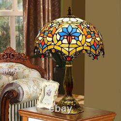 Tiffany Style European Creative Antique Stained Glass Lamp Shade Living Room