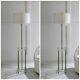 Two Palladian Modern Crystal & Metal 67 Floor Lamp Drink Table Inspired 28415