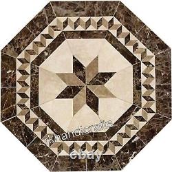 Unique Design Inlay Marble Coffee Table Top Royal Look Center 24 Inch