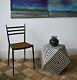 Unusual Indian Moroccan Geometric Op Art Side Hall Coffee Sofa Chair Lamp Table