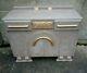 Unusual Painted Grey And Gold Wooden Art Deco Sideboard/buffet