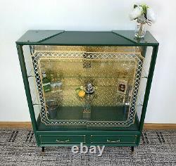 Upcycled Furniture Mid Century 1950s Display Cabinet Cocktail Gin Bar