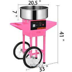 VEVOR Cotton Candy Machine withCart Commercial Electric Floss Machine Sugar Maker