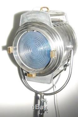 VINTAGE 1950s FILM STUDIO SPOT LIGHT MOVIE INDUSTRIAL ANTIQUE FLOOR LAMP THEATRE