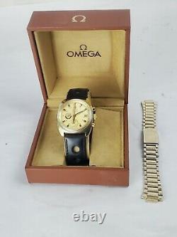 VINTAGE 1972 OMEGA SEAMASTER 176.007 Cal 1040 Chronograph GOLD Fill JEDI Watch