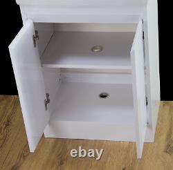 Vanity 600 Unit Cabinet Basin Sink Tap Waste Laundry Storage Furniture C 600mm