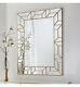 Verbier Large Modern Painted Gold Rectangle Overmantle Wall Mirror 46.5 X 35