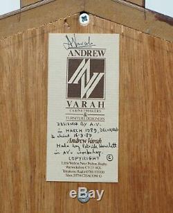 Very Rare Original Signed Dated 1989 Andrew Varah Umbrella Men Rosewood Wardrobe
