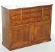 Victorian Fruitwood Collectors Chest Of Drawers Cupboard Sideboard Open Flat Top