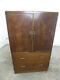 Vintage, 1920's, Oak, Art Deco, Tall Boy, Cupboard, Drawers, Cabinet, Chest Of Drawers