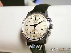 Vintage 1950's Rensie Military UP Down Chronograph Venus 170 Watch
