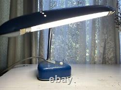 Vintage 60's Matsushita, National Fluorescent Stand Lamp, Made in Japan Blue HG