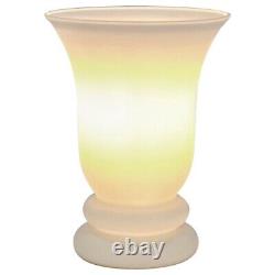 Vintage'Art Deco Style' White Frosted Glass Uplighter Lamp, Torchiere