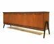Vintage Mid Century Danish Era 1960s 6.5ft Modernist Teak Sideboard Cabinet