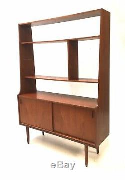 Vintage Mid Century Danish Room Divider 1960s Teak Sideboard Cabinet