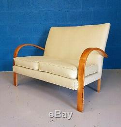 Vintage Retro Mid Century Art Deco Sofa / Studio Couch 1930s 1940s