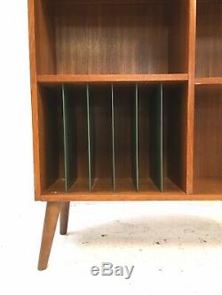 Vintage Retro Mid Century Danish 1960s Teak Bookcase LP Sideboard Room Divider