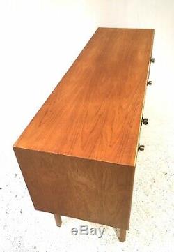 Vintage Retro Mid Century Danish Era 1960s Light Teak Compact Sideboard Cabinet