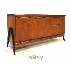 Vintage Retro Mid Century Danish Era 1960s Modernist Teak Sideboard Cabinet