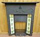 Vintage Style Fireplace Front With Tiles. Art Deco With Tidy + Fixing Lugs