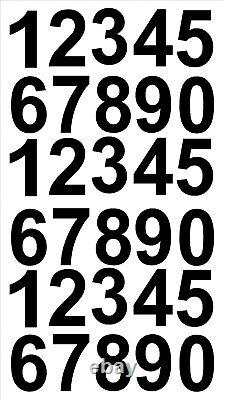 Vinyl Numbers stickers Decals Door takeaways home bike Etc. X 50