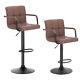 Woltu 2x Bar Stools Chairs Breakfast Stools Kitchen Pu Leather Adjustable Swivel