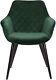 Woltu Dining Chair Kitchen Chair Velvet Padded Seat Chair Arms Counter Lounge