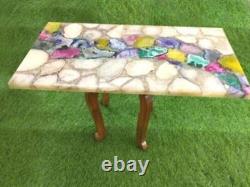 White Agate Table, Mix Agate Table, Dining Room Table, Home Decor Furniture