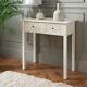 White Antique French Console Table Hallway Table With 2 Drawers