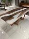 White Epoxy Center Table Top With Elegant Look Handmade Coffee Table For Home