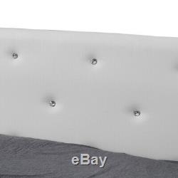 White Leather 4ft6 Duble 5ft King Size Ottoman bed Frame 1 Drawer Side Storage