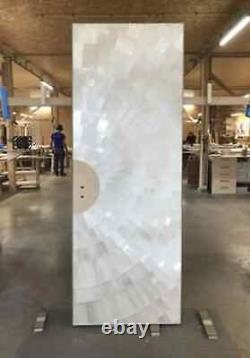 White Selenite Sunburst Doors, Shiny selenite doors and Wardrobes, Stylish doors