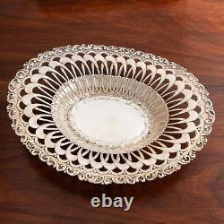 Whiting Art Deco Sterling Silver Center Bowl #3869 Openwork Arches No Monogram