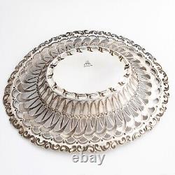 Whiting Art Deco Sterling Silver Center Bowl #3869 Openwork Arches No Monogram