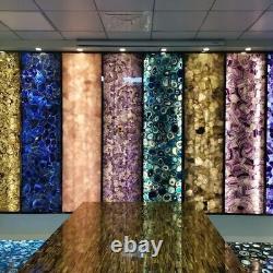 Wild Agate Stone Counter Desk Table Centerpiece Handmade Arts Home Interior Deco