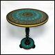 Wooden Round Coffee Table With Naqsheen Work (3 Pcs)