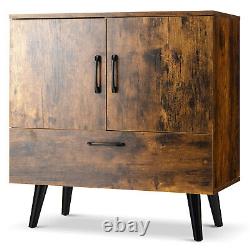Wooden Storage Cabinet Freestanding Buffet Sideboard with Drawers Display Cupboard