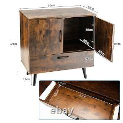 Wooden Storage Cabinet Freestanding Buffet Sideboard with Drawers Display Cupboard