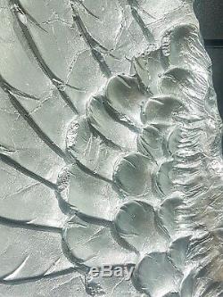 X Large set, 105cm Silver Angel Wings, Wall Mounted Art Decor Hanging Home