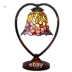 7 Tiffany Style De Table Deck Lampe De Lit Côté Nuit Lumière Colorée Verre