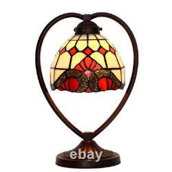 7 Tiffany Style De Table Deck Lampe De Lit Côté Nuit Lumière Colorée Verre