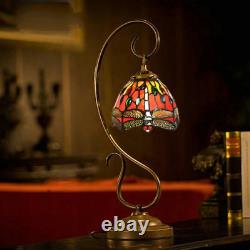 7 Tiffany Style Table Deck Lustre Lampe Côté Lit Nuit Lumière Coloré Verre