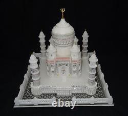 8 Taj Mahal en marbre super fin finement sculpté à la main et joliment travaillé en filigrane - Beaux cadeaux