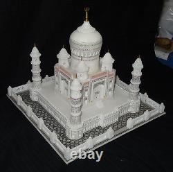 8 Taj Mahal en marbre super fin finement sculpté à la main et joliment travaillé en filigrane - Beaux cadeaux