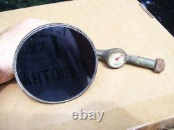 Années 1940 Thermomètre Antique Joma Miroir Automobile Vintage Chevy Ford Jalopy Trog