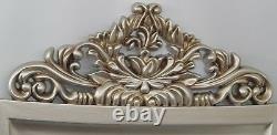 Antique Français Design Full Length Princess Cheval Dressing Mirror Silver Gold