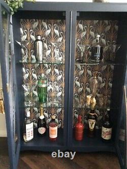 Art Déco Cocktail Gin Drinks Display Cabinet The Sylvie Genuine 1930s Bleu